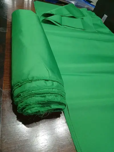 2 rollosTela verde de poliéster,60cm ancho - miniatura 2