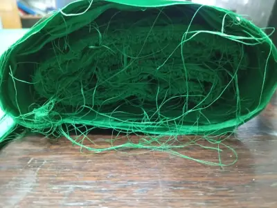 2 rollosTela verde de poliéster,60cm ancho - miniatura 4