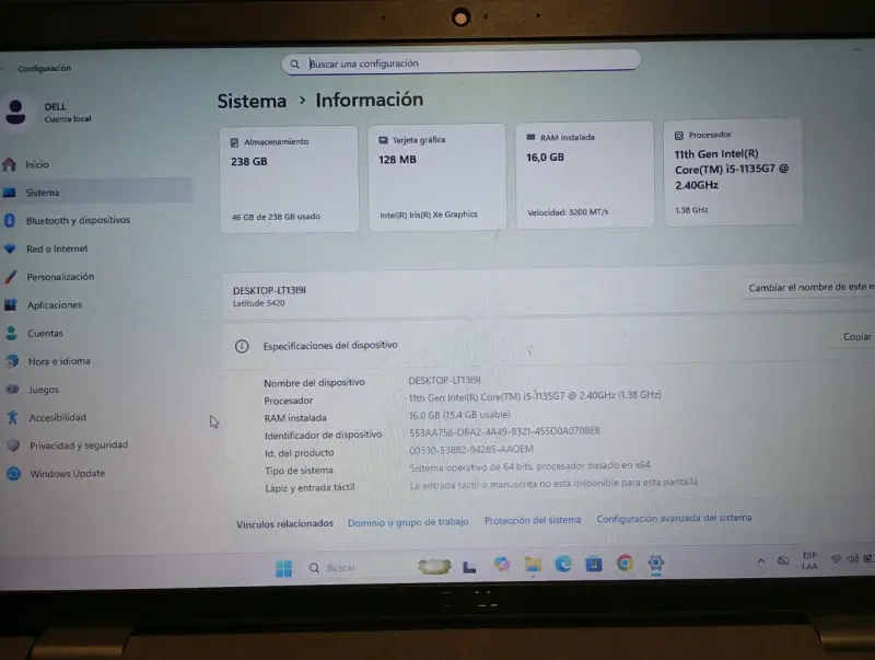 Laptop Dell Latitude 5420 en buen estado - 6