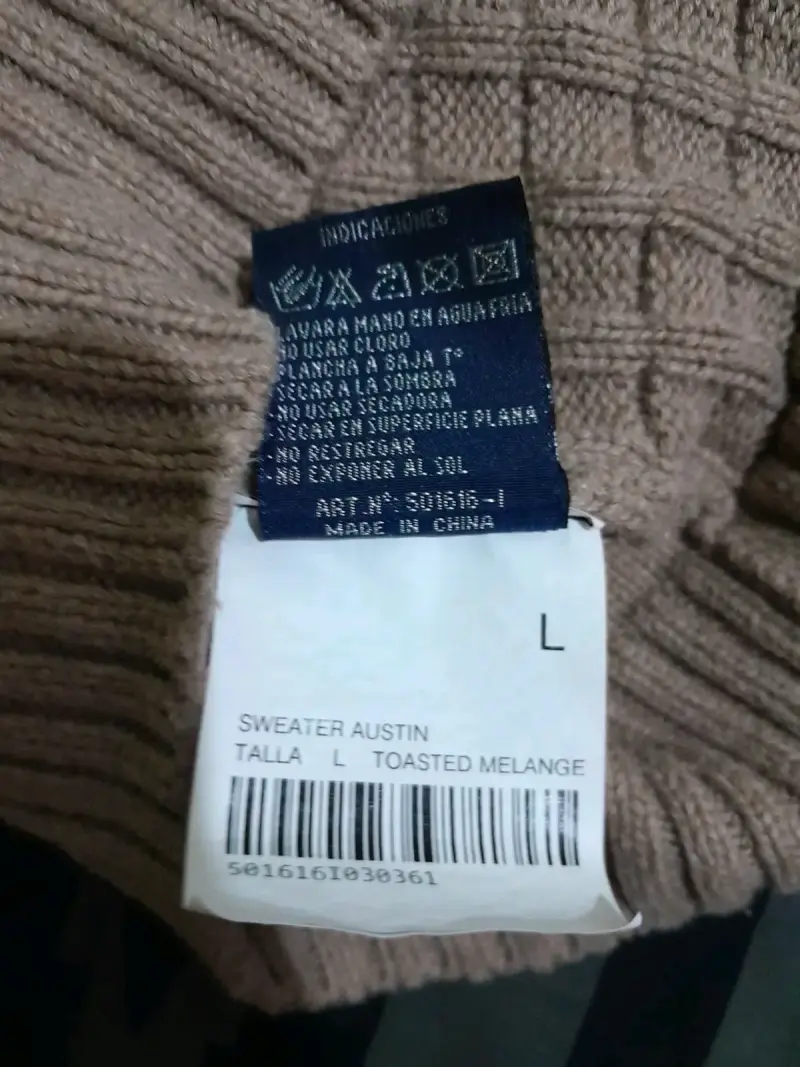 Suéter de lana beige Ferouch con cierre - 4