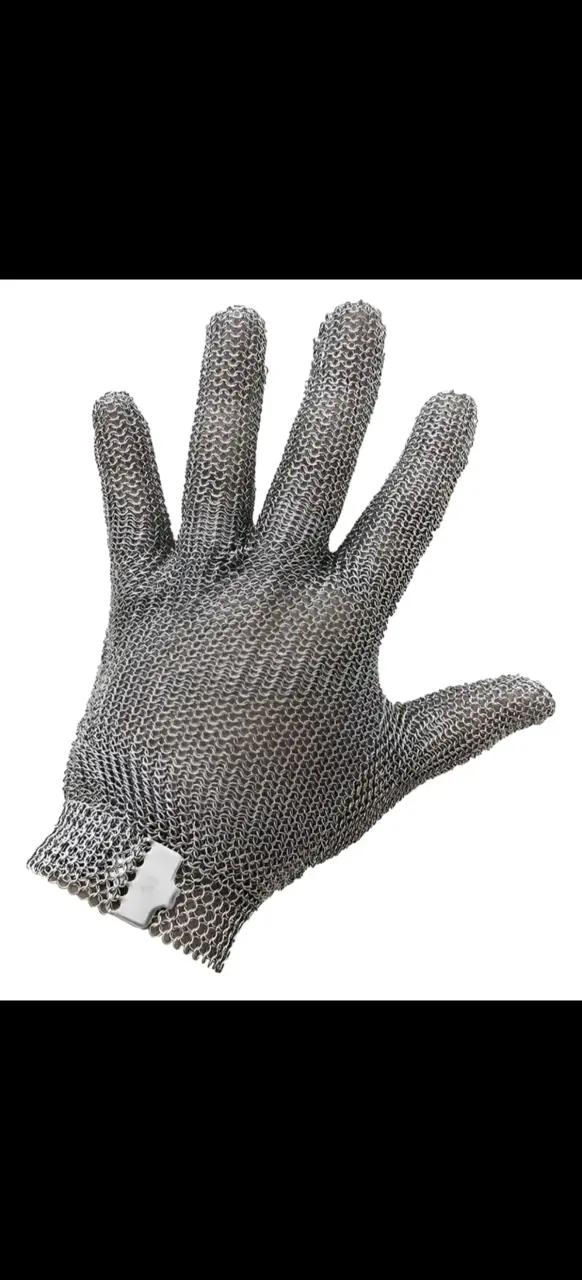 Guante de malla de acero inoxidable para protección - 1