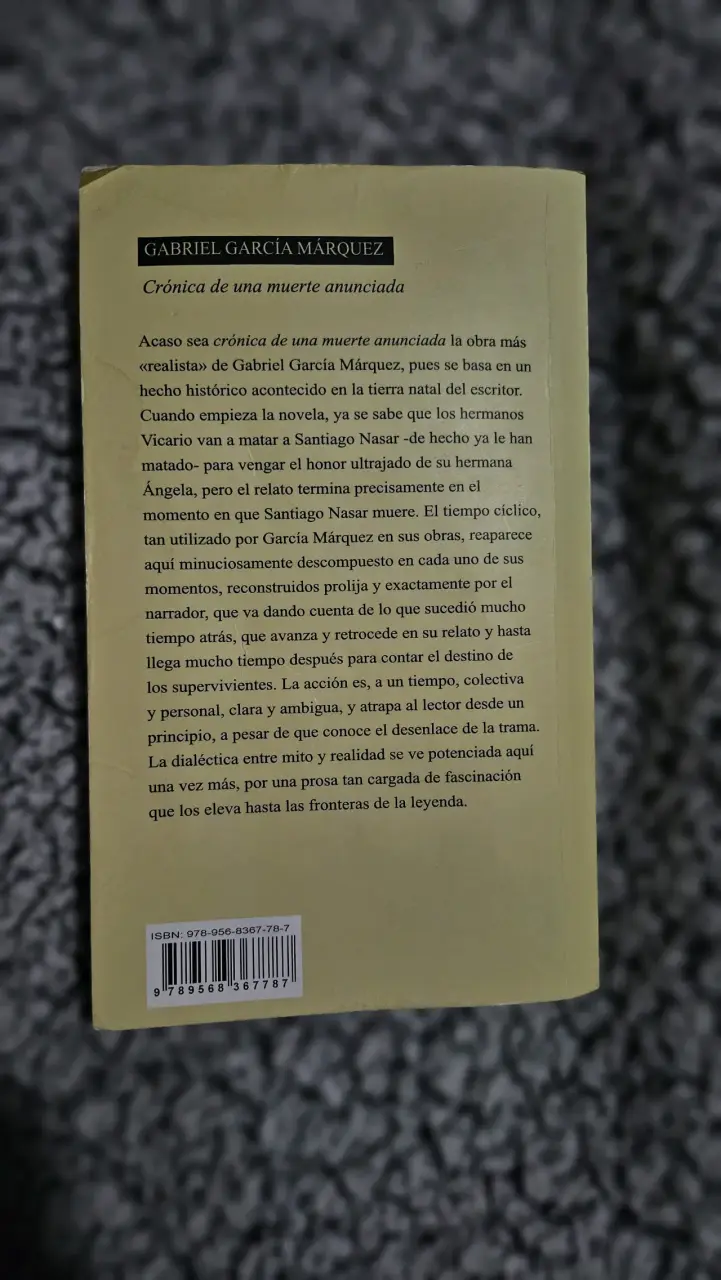 Libro Crónica de una Muerte Anunciada - 2