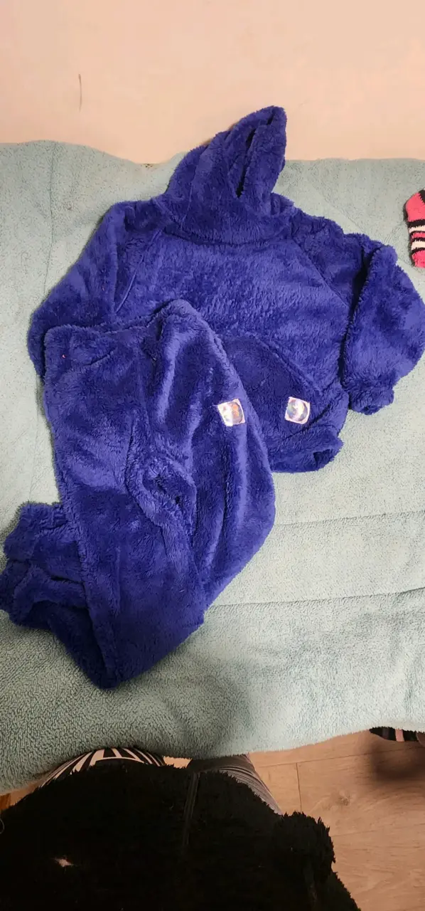 Conjunto de buzo polar rosado para mujer - 3