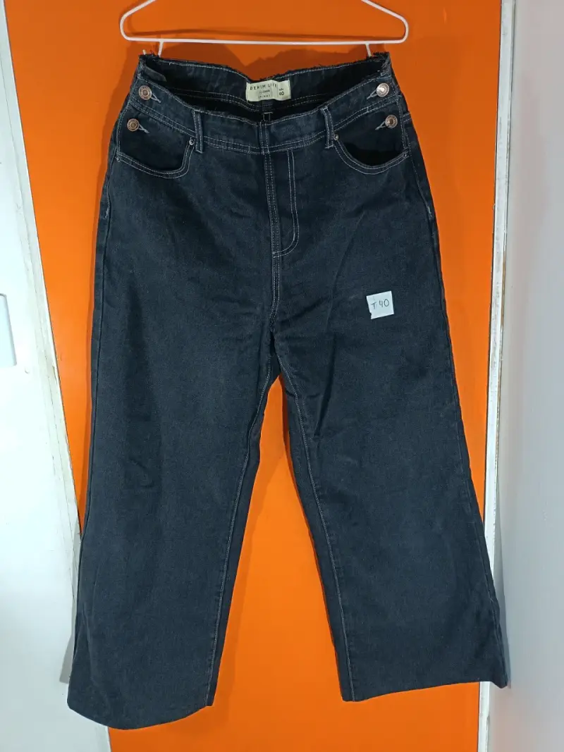 Jeans de mezclilla azul claro Zara Talla 38 - 3