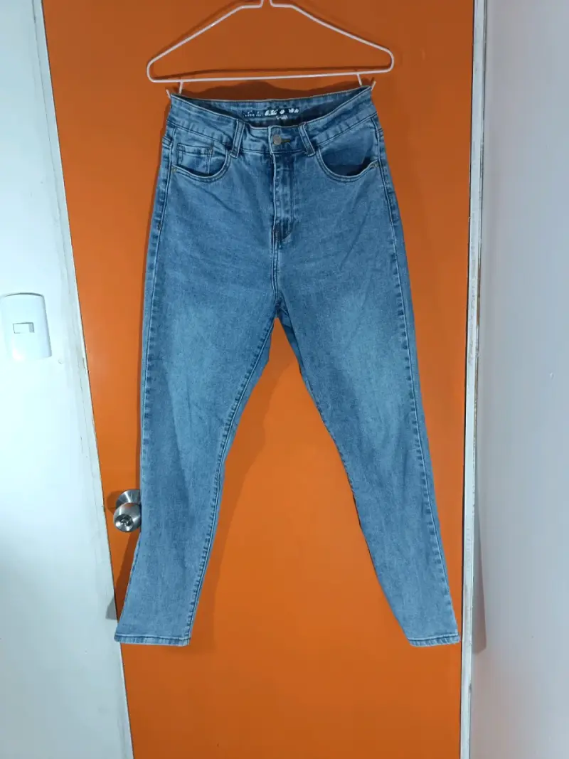 Jeans de mezclilla azul claro Zara Talla 38 - 5
