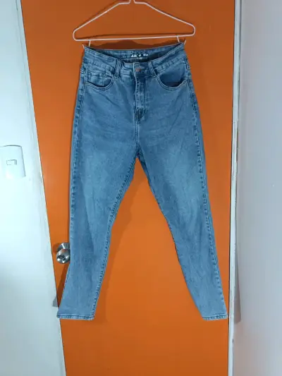 Jeans de mezclilla azul claro Zara Talla 38 - miniatura 5