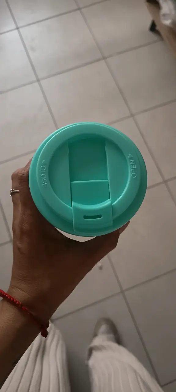 Vaso reutilizable color turquesa - 2