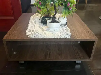 Mesa de Centro de Madera con Cajón - miniatura 3