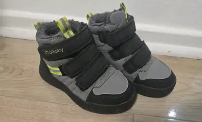 Botines para niños Colloky gris con velcro - miniatura 3