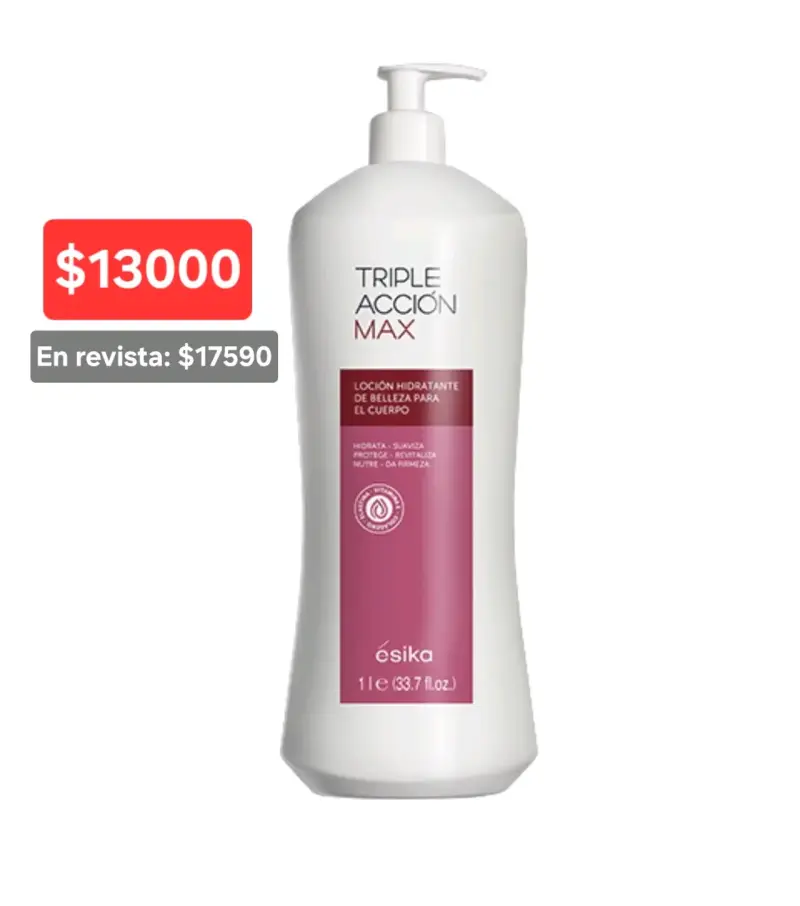 Loción Hidratante Corporal Ésika Triple Ac 1 litr