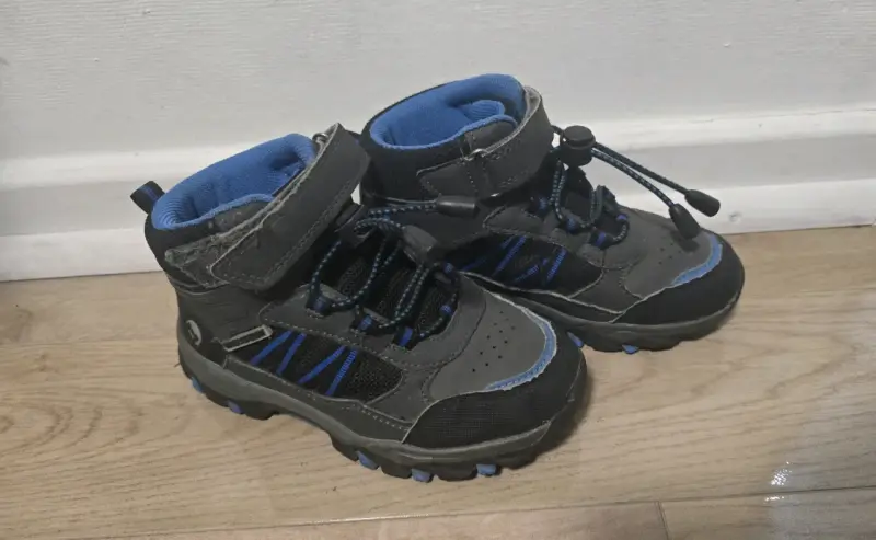 Botas de senderismo para niños con velcro y cordones - 2