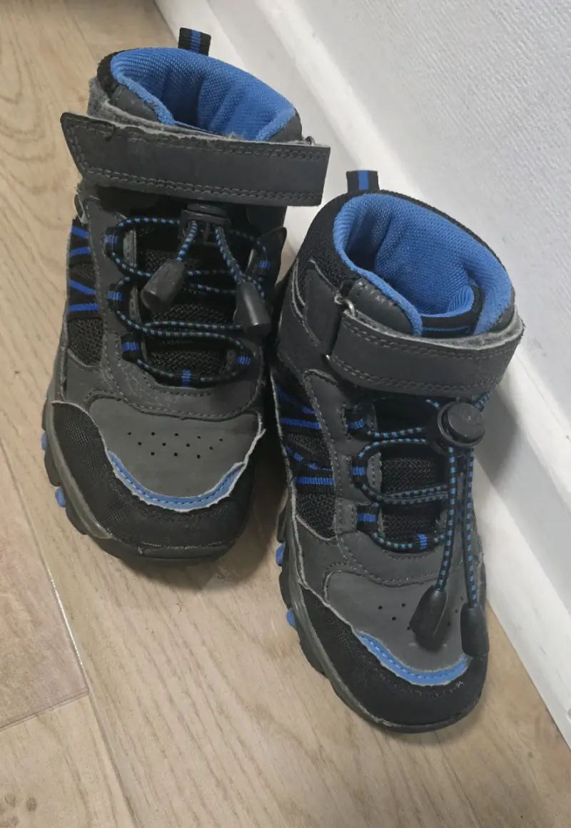 Botas de senderismo para niños con velcro y cordones - 3