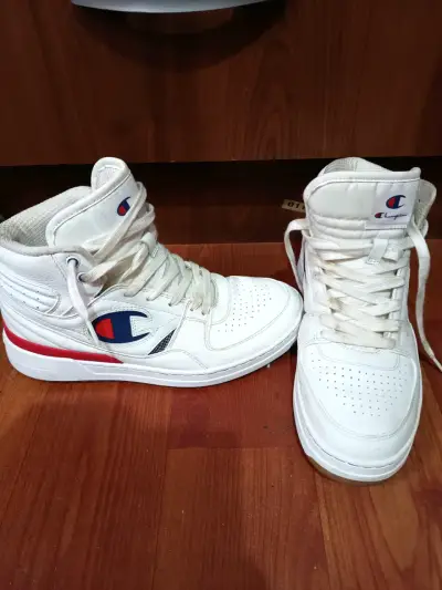 Zapatillas deportivas blancas Champion d caña alta - miniatura 1
