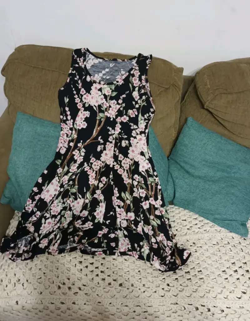 Vestido estampado tropical para mujer - 2