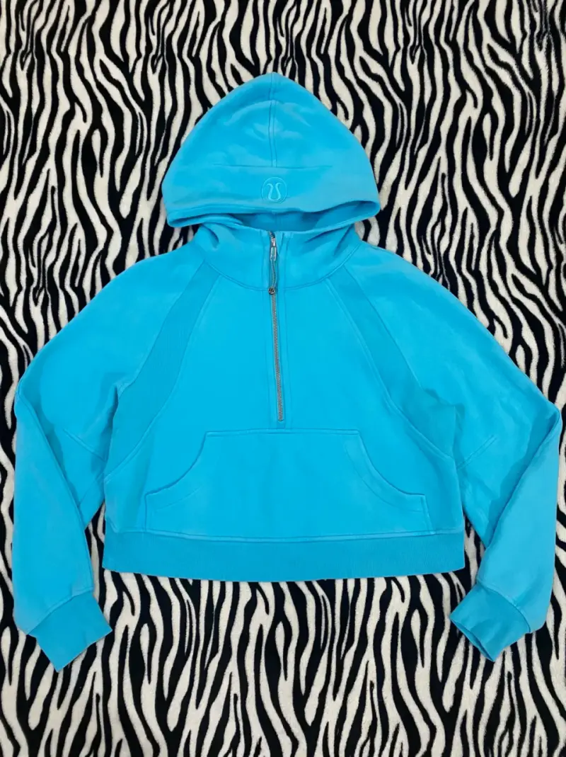 Polerón azul con capucha y cierre Lululemon xs/s - 1