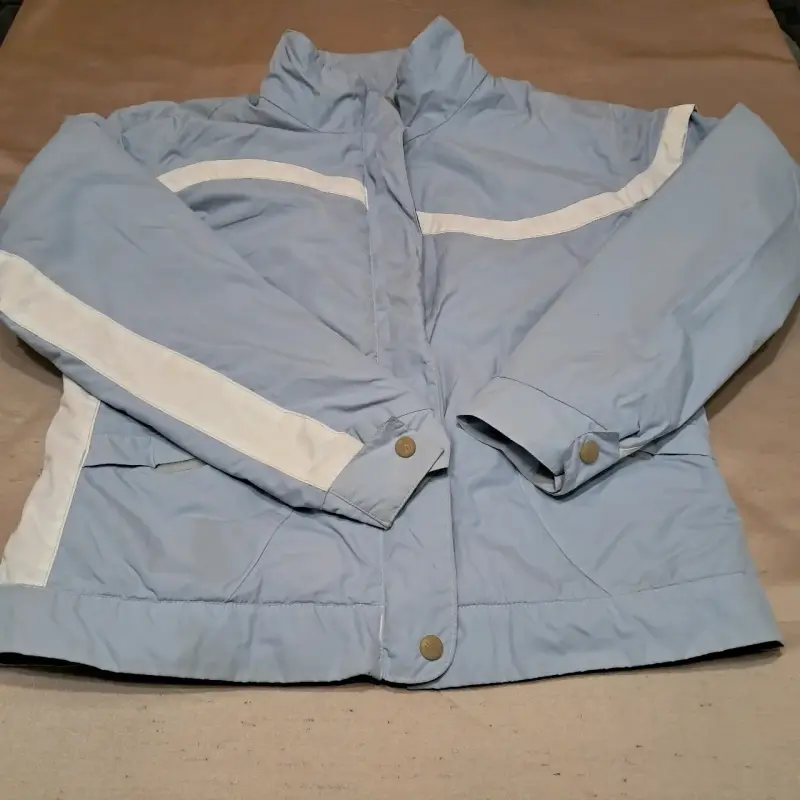 Chaqueta Columbia original celeste  mujer - 1