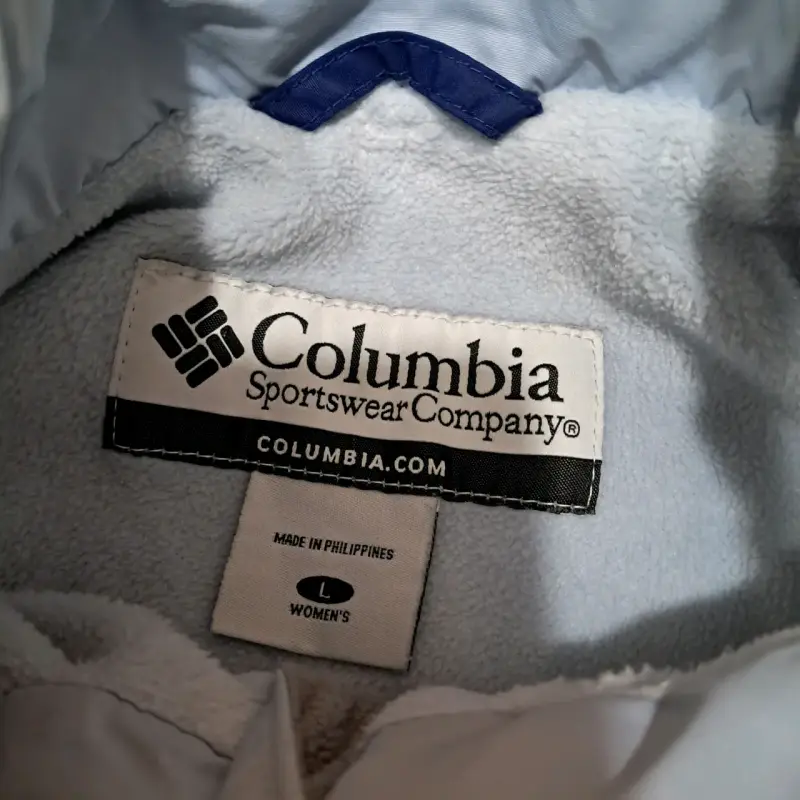 Chaqueta Columbia original celeste  mujer - 2