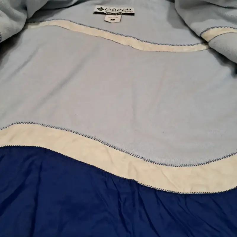 Chaqueta Columbia original celeste  mujer - 3