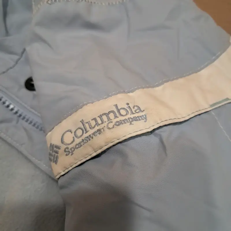 Chaqueta Columbia original celeste  mujer - 5