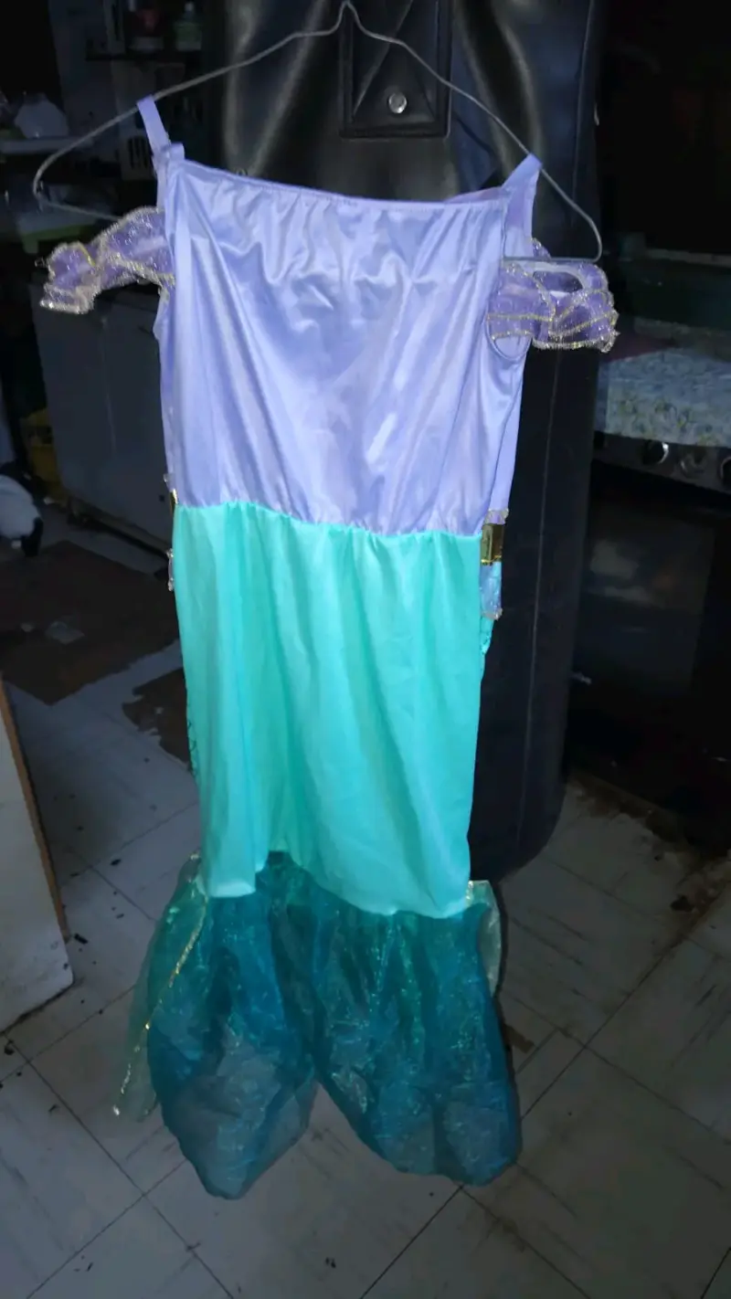Disfraz de sirena para niña con lentejuelas - 2
