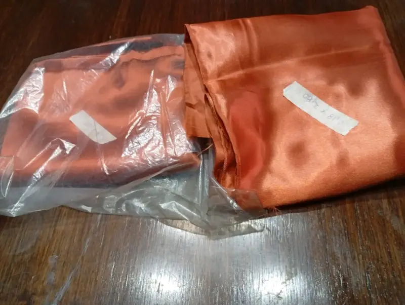 Tela de satén color cobre 2 paños