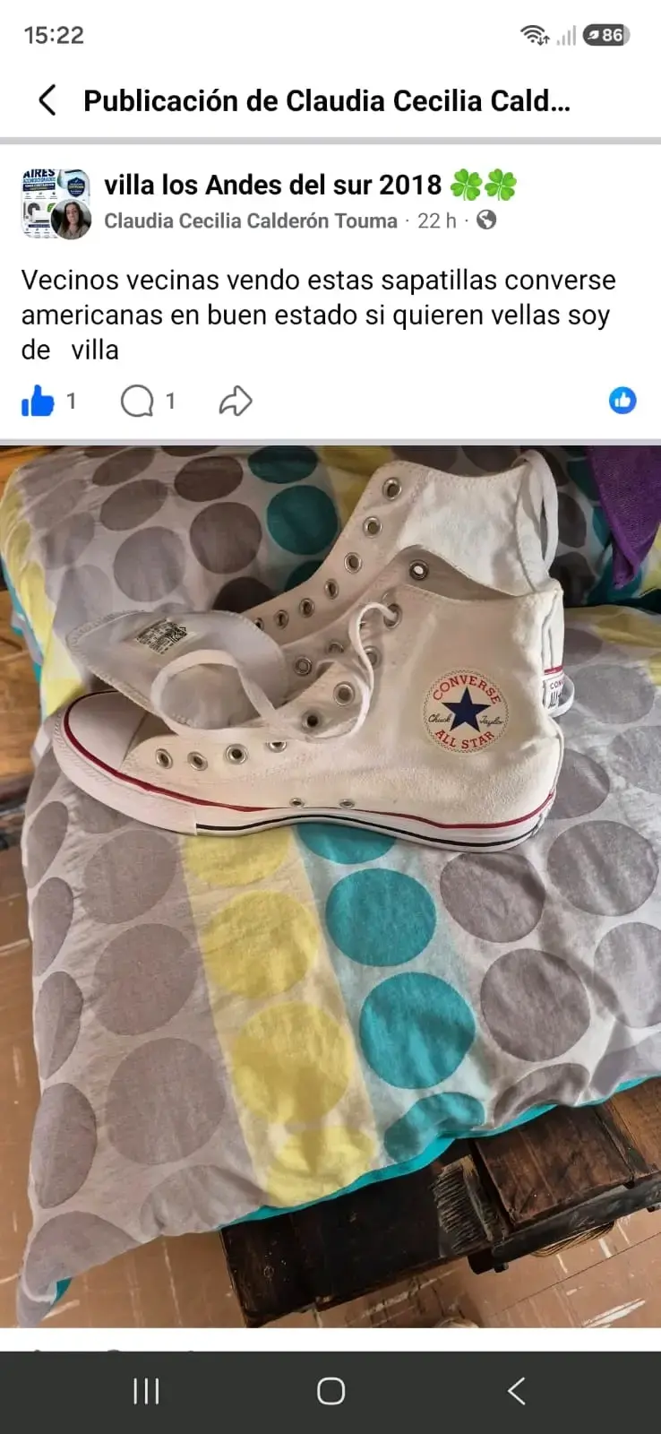Zapatillas Converse All Star blancas en buen estado