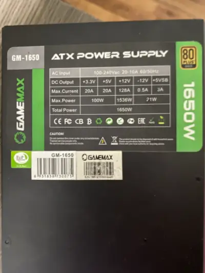 Fuente de Poder ATX GameMax 1650W - miniatura 2