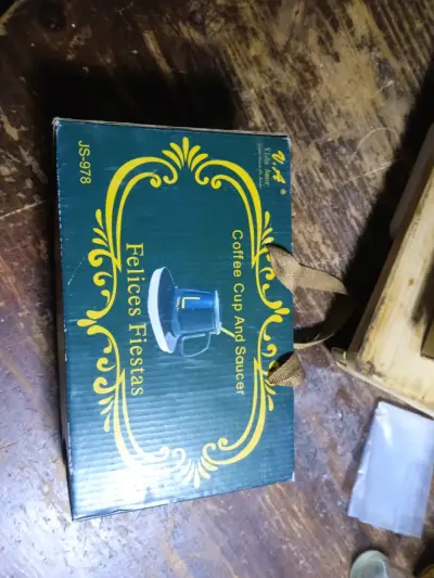 Taza de café con calentador eléctrico azul - miniatura 1