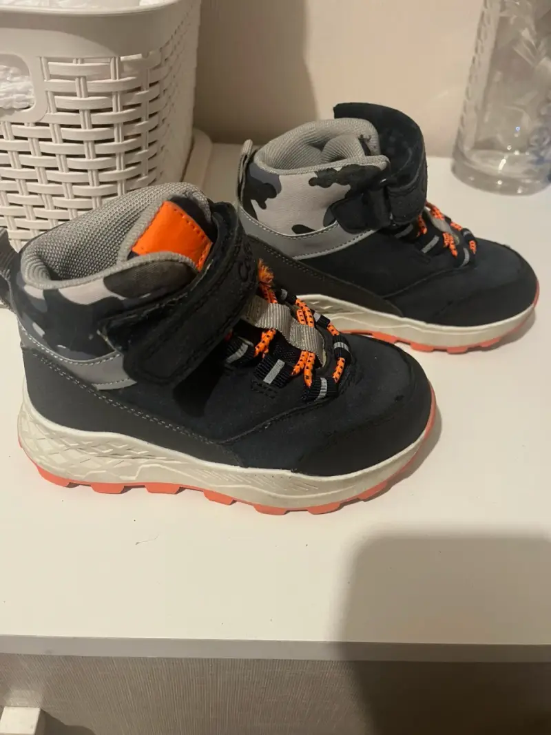Zapatillas infantiles Colloky azul y naranja - 3
