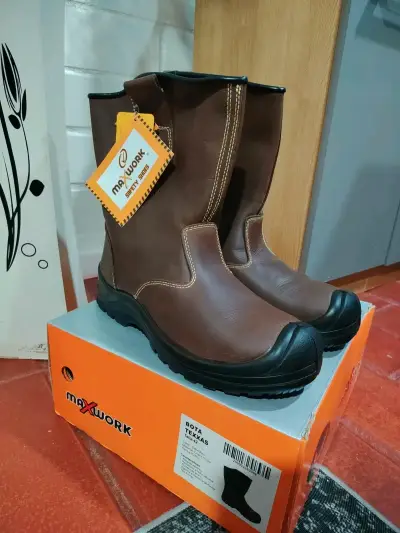Botas de seguridad Maxwork Texas marrón - miniatura 1