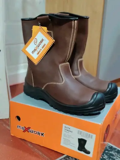 Botas de seguridad Maxwork Texas marrón - miniatura 2