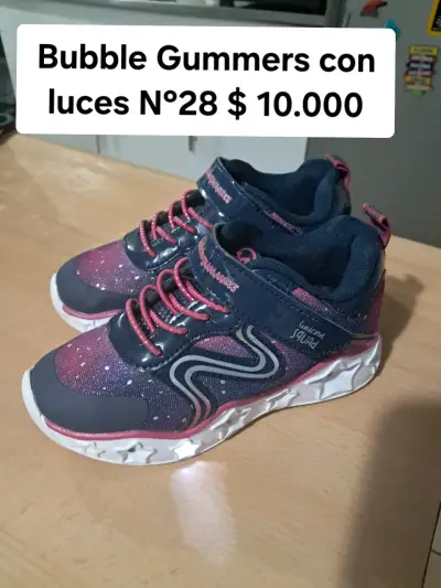 Zapatillas Bubble Gummers con luces talla 28 - miniatura 1