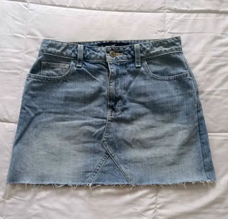 Falda de mezclilla Hollister 36 - 1