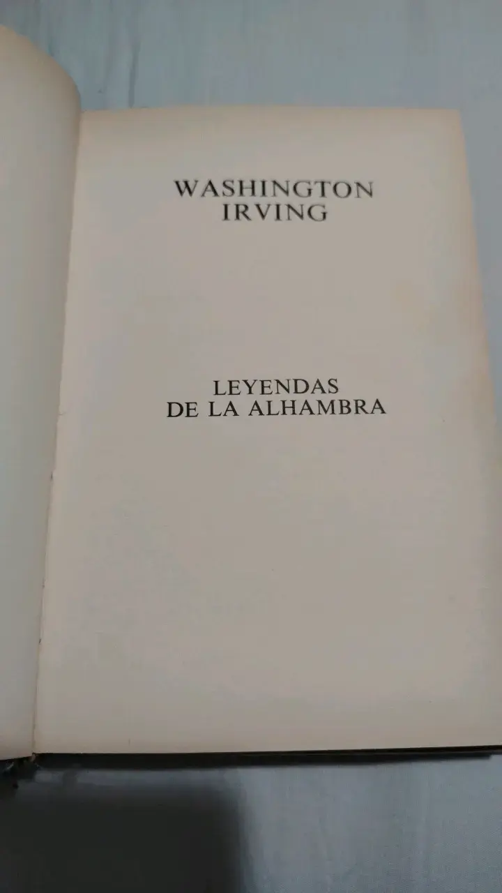 Libro Leyendas de la Alhambra de Washington Irving - 3