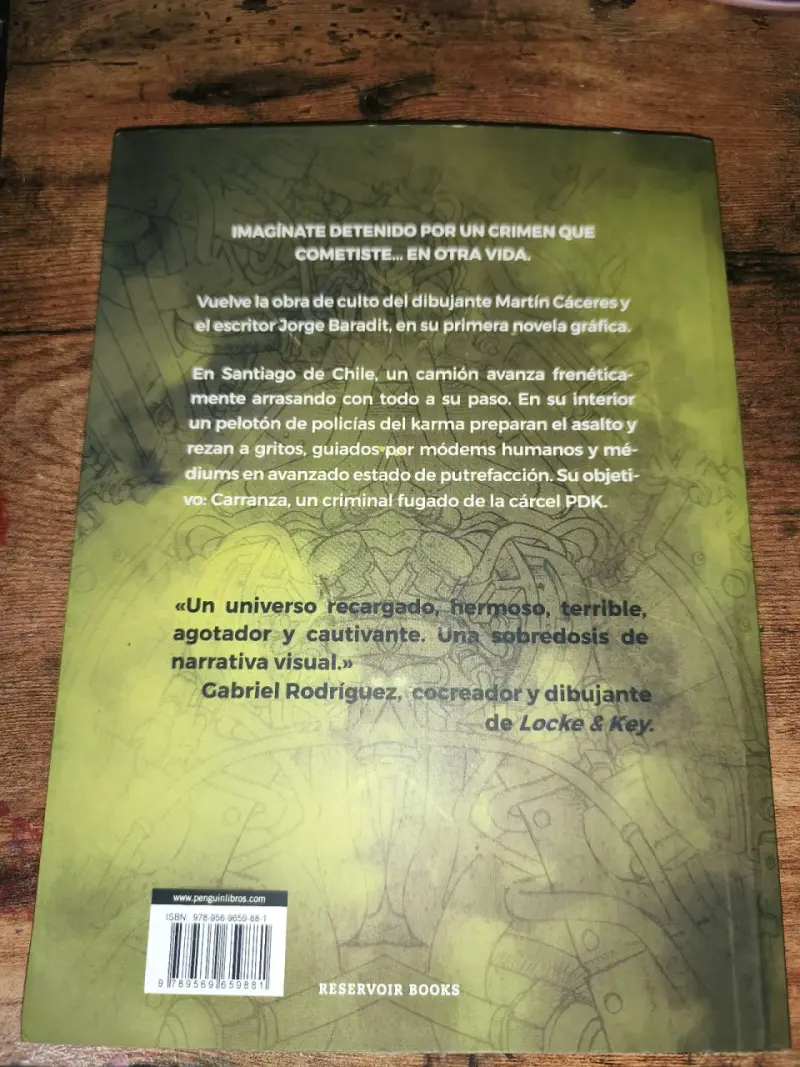 Libro Policía del Karma de Baradit y Cáceres - 2