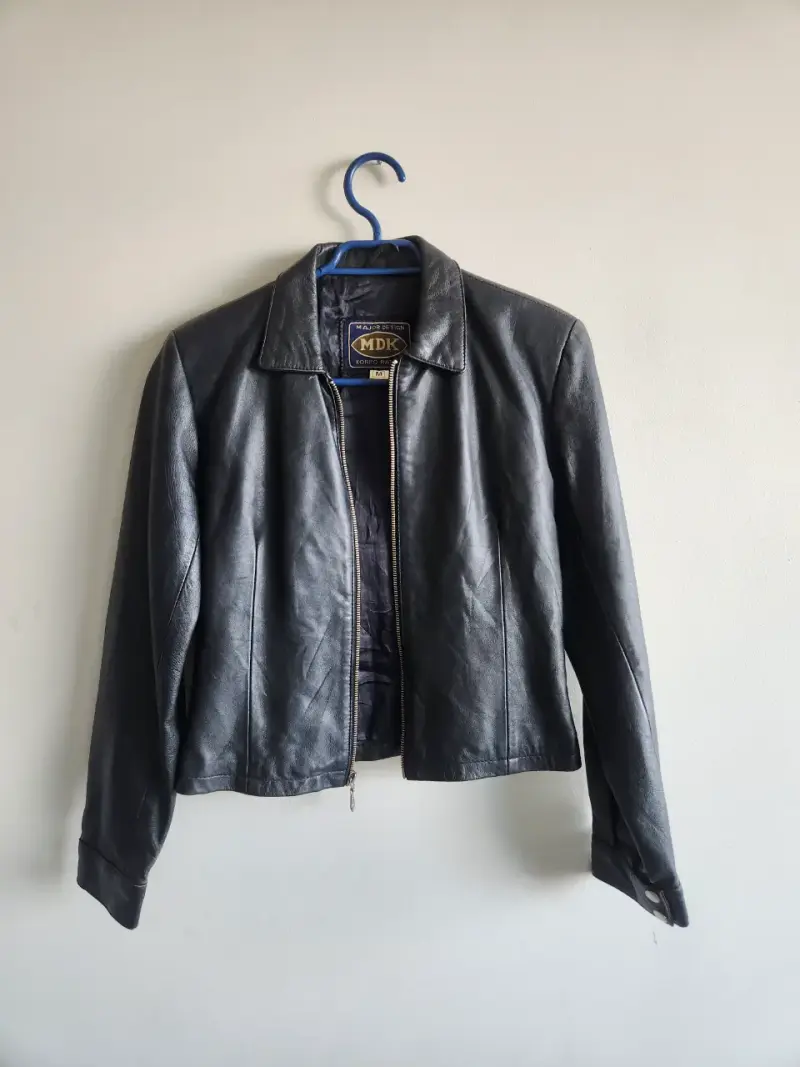 Chaqueta de cuero negra MDK para mujer - 1