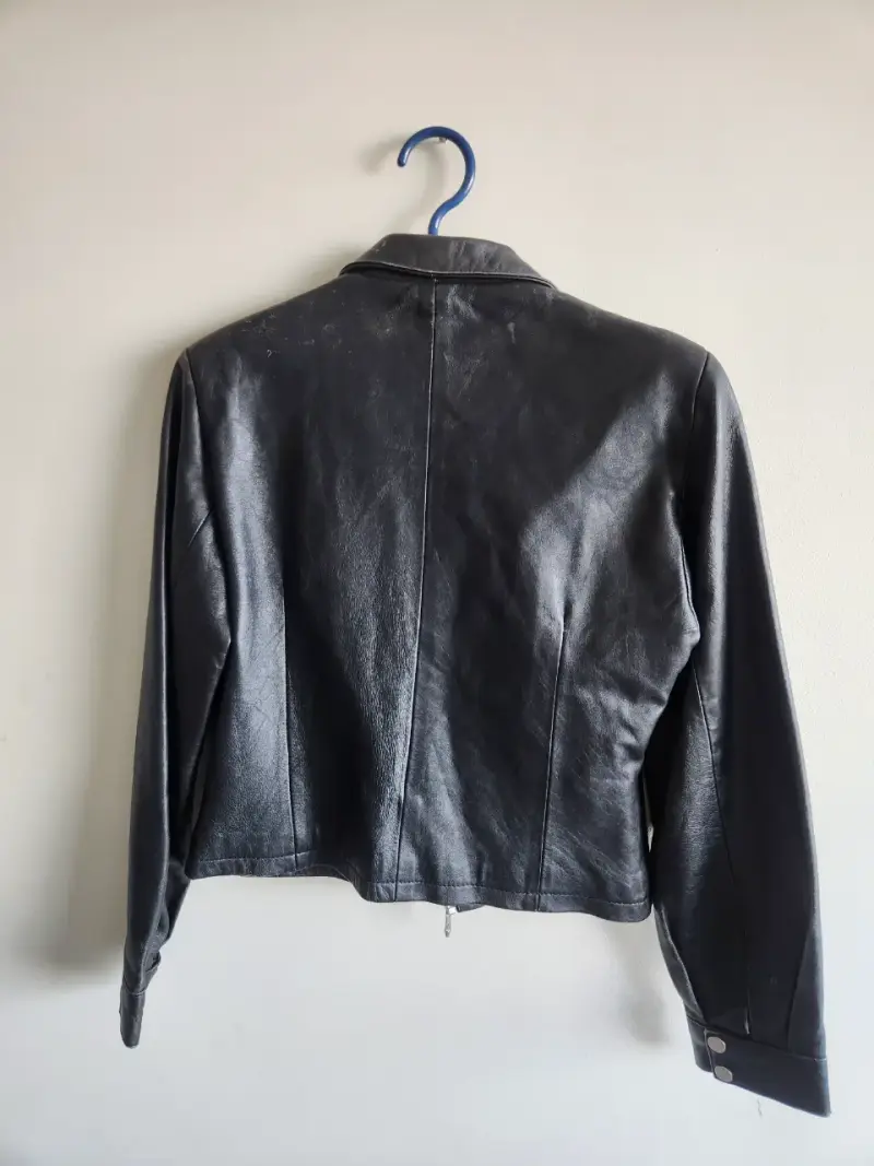 Chaqueta de cuero negra MDK para mujer - 2