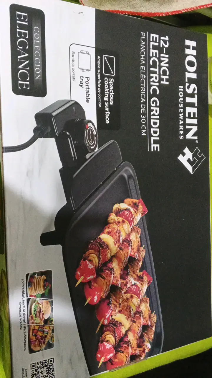 Plancha eléctrica Holstein de 30 cm para cocina - 2