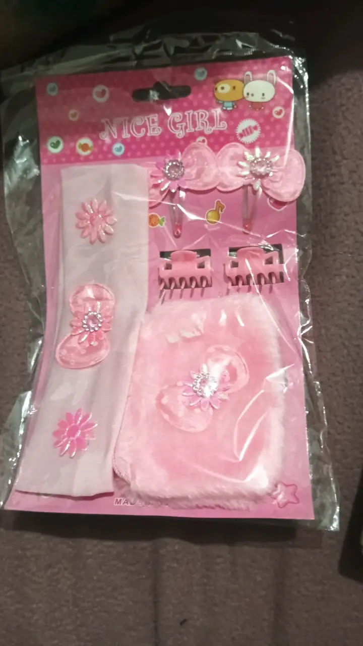 Set de accesorios para niña Nice Girl rosa