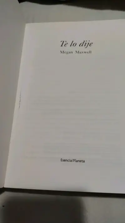 Libro 'Te lo dije' de Megan Maxwell - miniatura 4