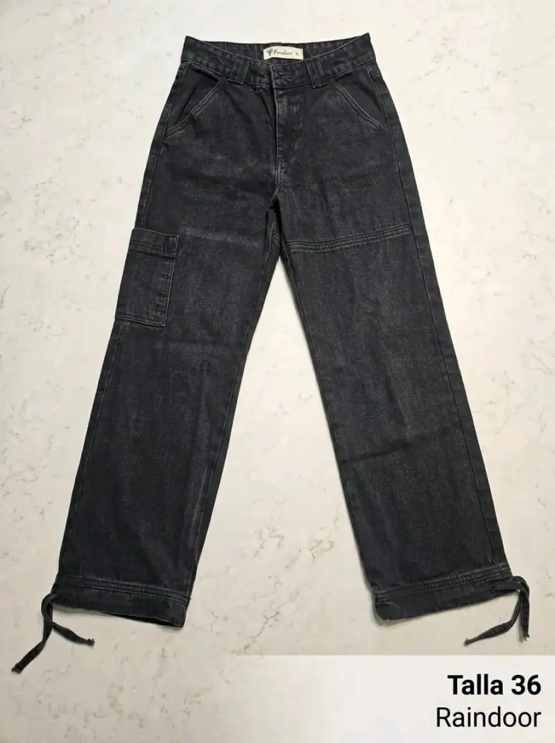 Jeans de Mujer Talla 40 con Cierre Decorativo - 3