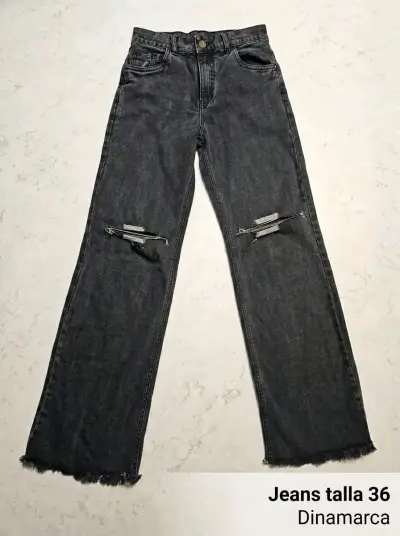 Jeans de Mujer Talla 40 con Cierre Decorativo - miniatura 4