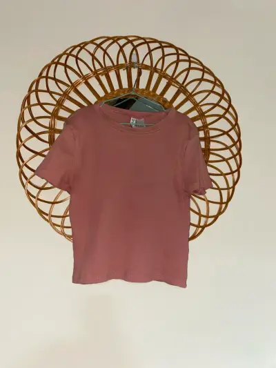 Polera rosa de algodón para mujer - miniatura 2