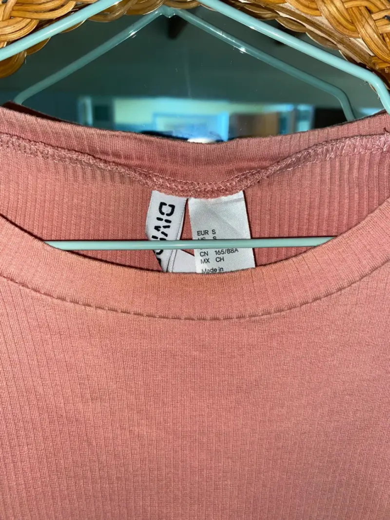 Polera rosa de algodón para mujer - 3