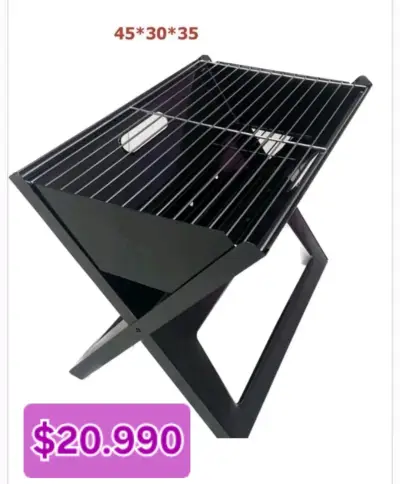 Parrilla portátil de carbón plegable - miniatura 1