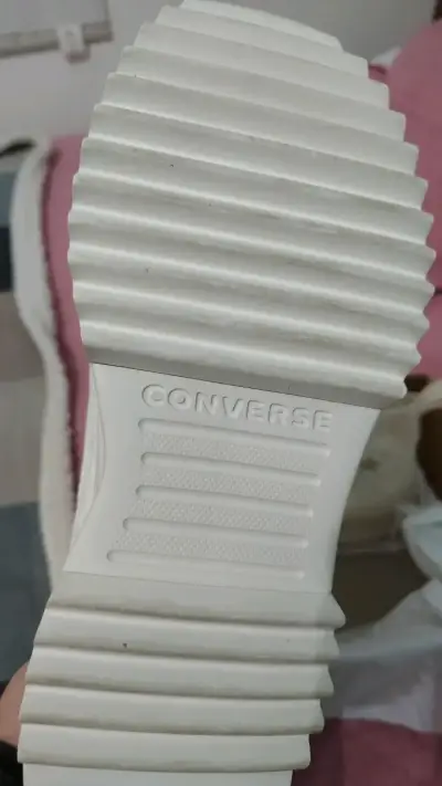 Zapatillas Converse All Star blancas con plataforma - miniatura 4