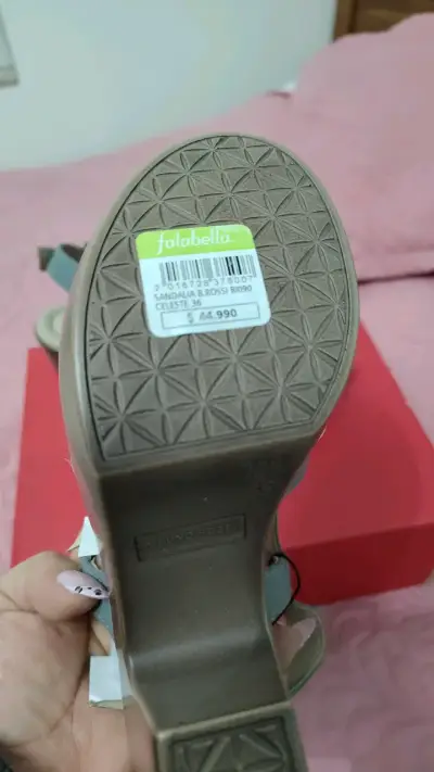 Sandalias de cuero azul Bruno Rossi con taco - miniatura 3