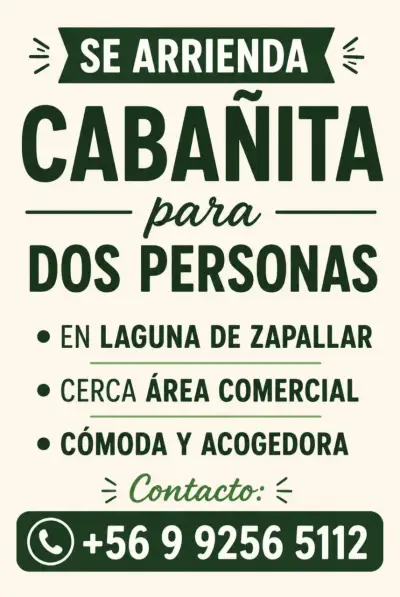 Arriendo de cabaña para dos personas en Zapallar - miniatura 1