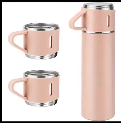 Set de Termo y Tazas Rosado 500ml - miniatura 3