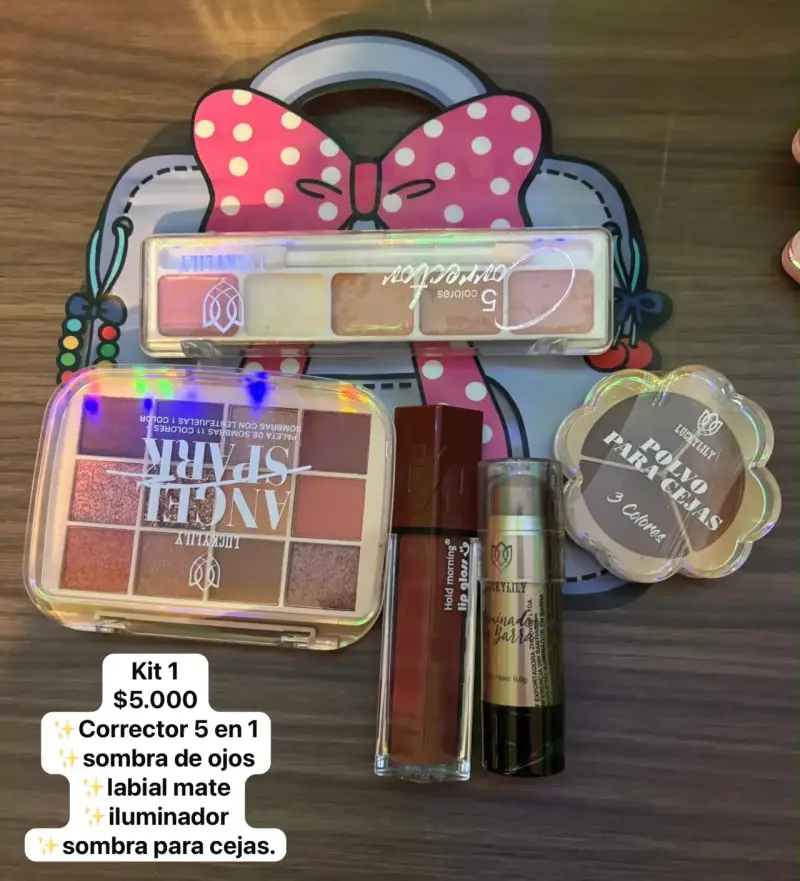 Kit de Maquillaje Completo con Sombras y Labial Mate